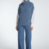 Gilet in maglia a collo alto - immagine 2