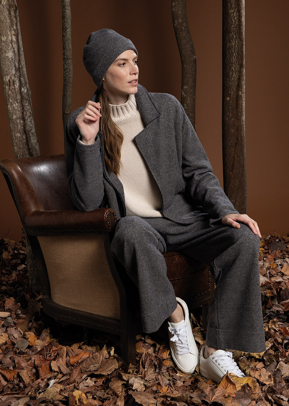 Cappello in Punto Milano jacquard - immagine 3